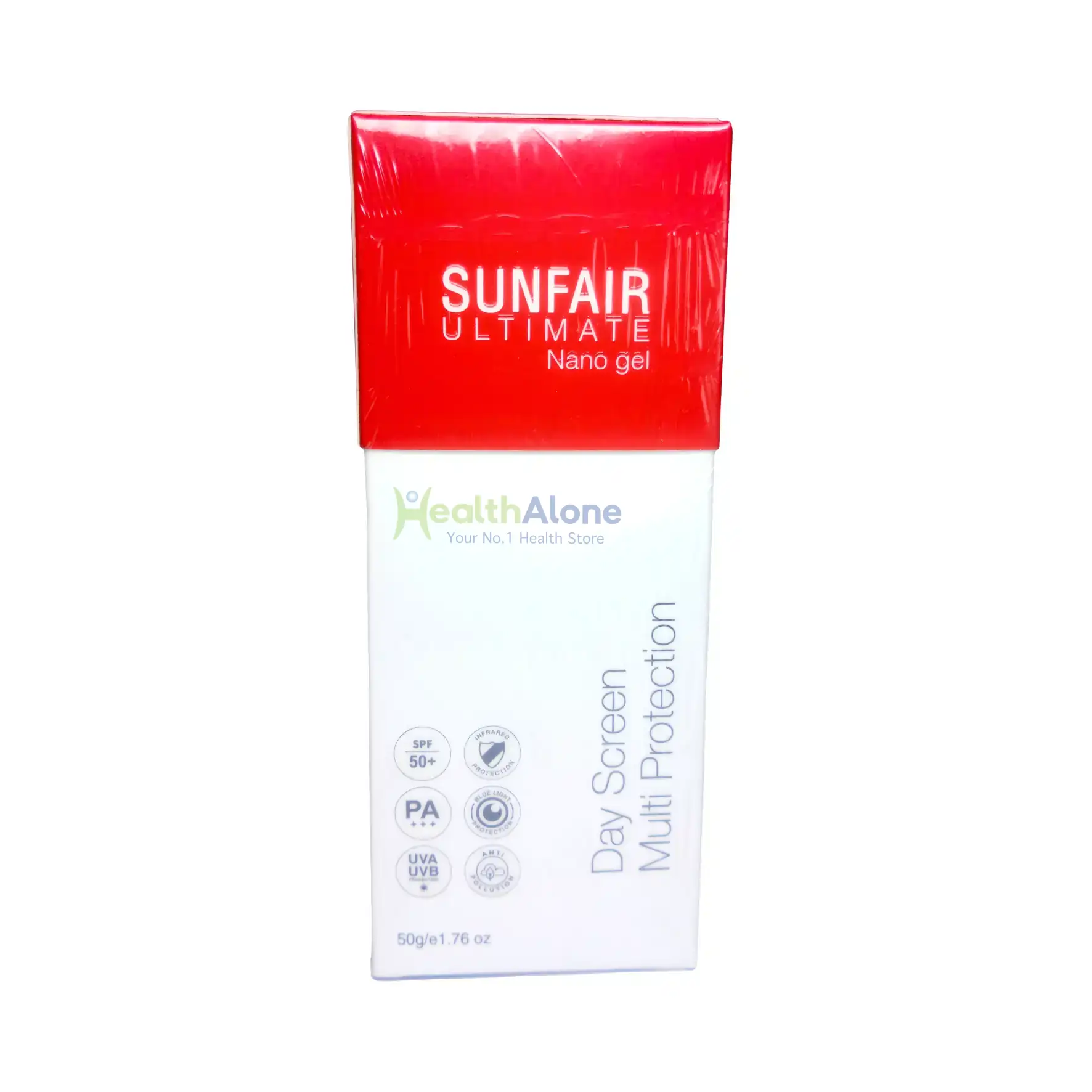 Sunfair Ultimate Nano Gel Sunscreen SPF 50 PA+++ for dark skin, available in Kenya