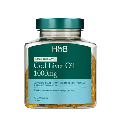 Holland & Barrett Cod Liver Oil Capsules 1000mg - Image 1