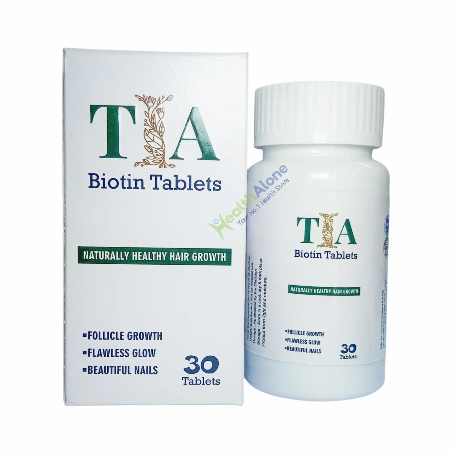 Tia Biotin Hair Loss Tablets 10mg - Image 1