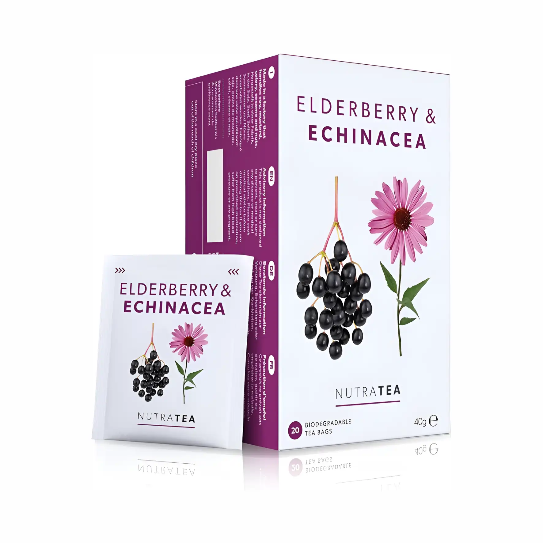 Elderberry & Echinacea (1) (1) Elderberry & Echinacea 20's Tea - Image 1