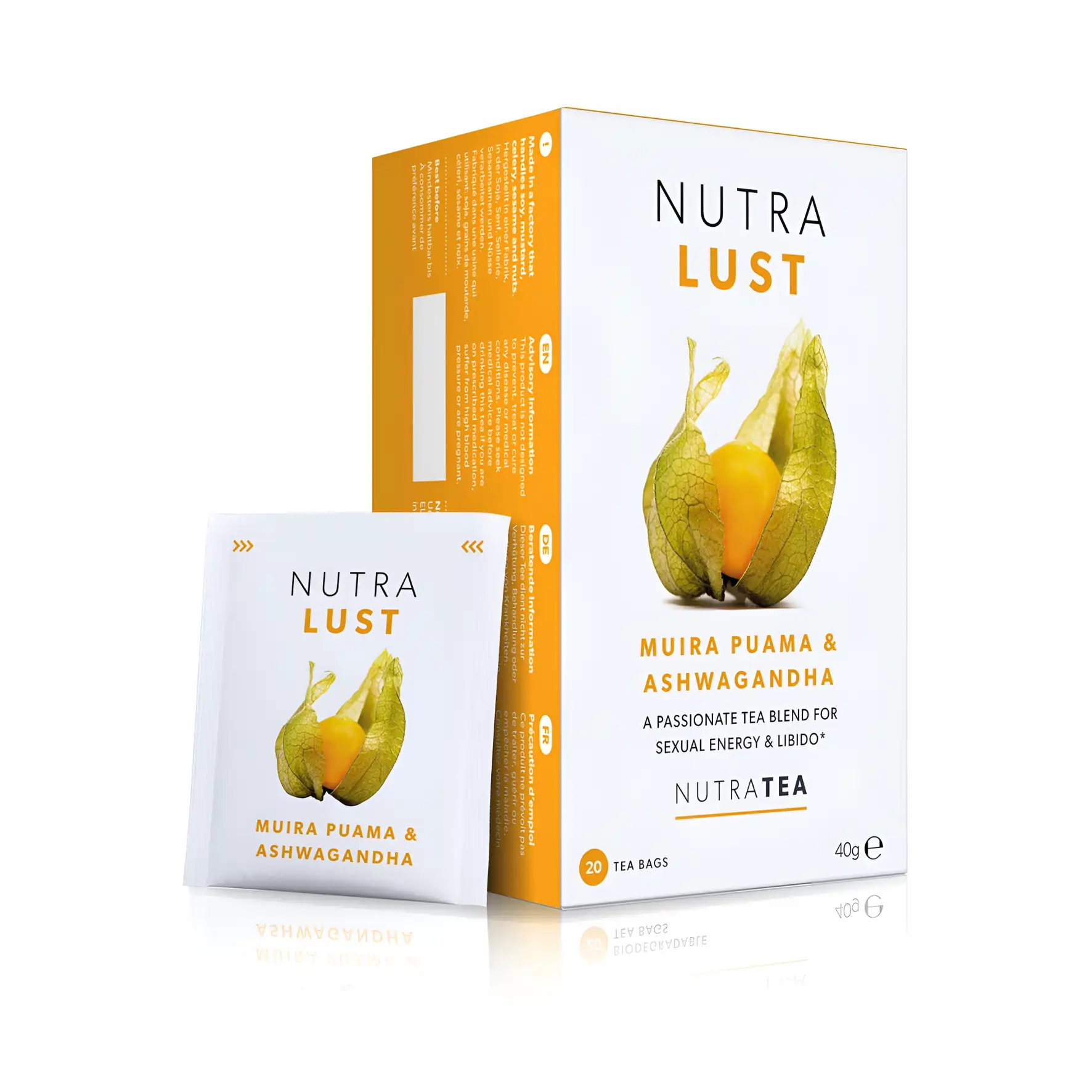 Nutra Lust Nutra Lust Tea 20's(Muira Puama & Ashwagandha) - Image 1