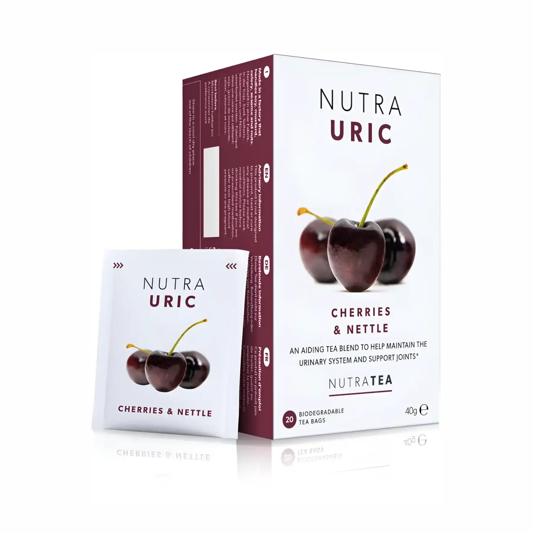 Nutra Uric Tea 20's Cherries & Nettle - Image 1