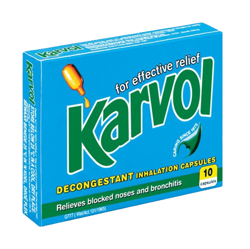 Karvol Inhalation Decongestant Caps 10's - Image 1