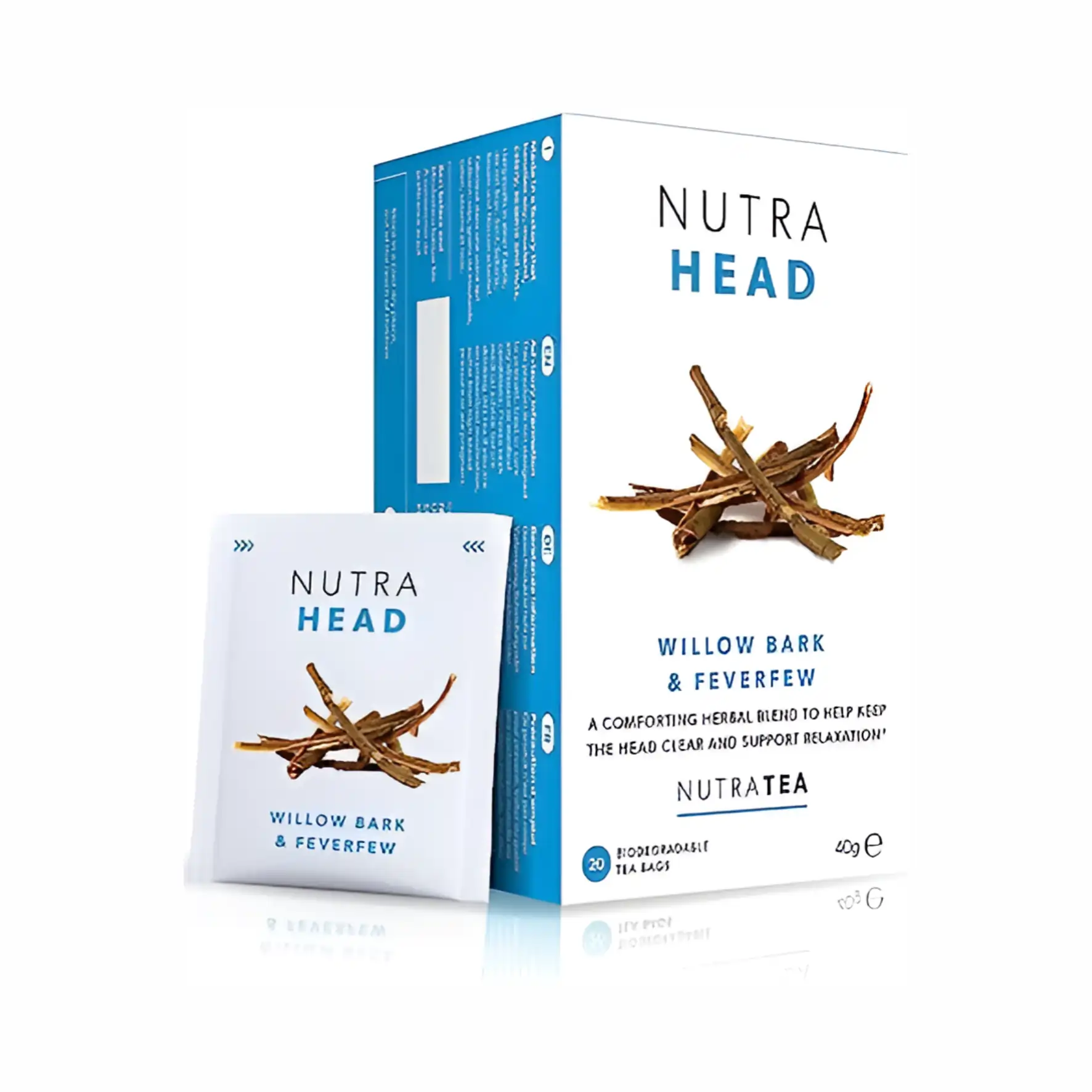 Nutra Head Tea 20's(Willow Bark & Feverfew) - Image 1