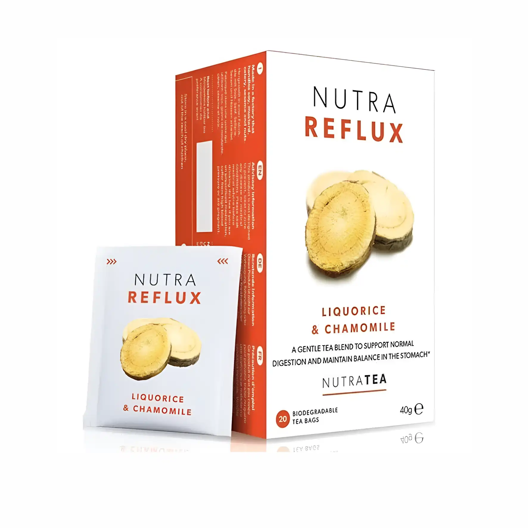 Nutra Reflux Nutra Reflux Tea 20's(Liquorice & Chamomile) - Image 1