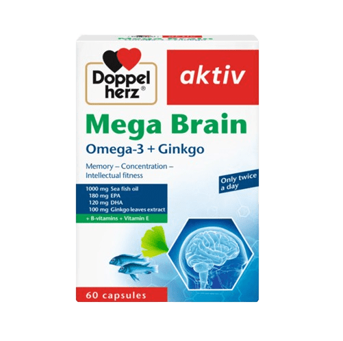 Mega Brain Omega-3+Ginko - Image 1