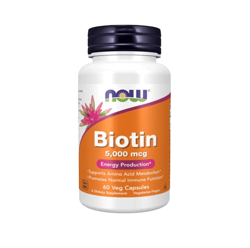 NOW Biotin 5000 mcg 60's - Image 1