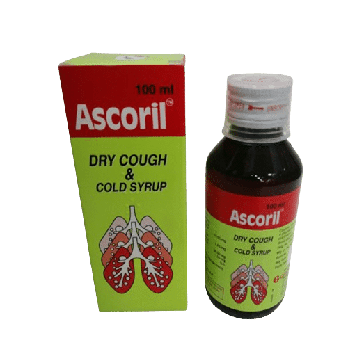 Ascoril Dry Cough Syrup 100Ml - Image 1