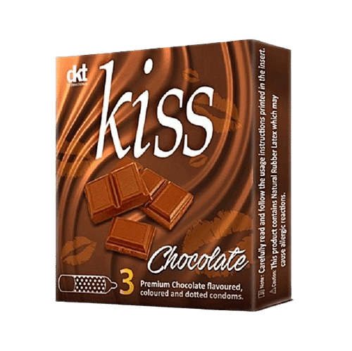 Kiss Chocolate Scented Condoms 3s - Image 1